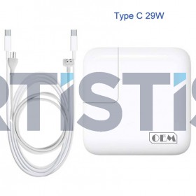 AC Adapter USB-C 14.5V 2A 29W για Αpple Macbook A1541 - OEM