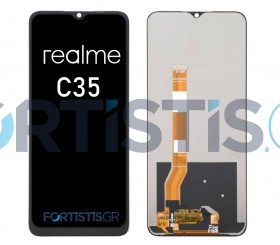 Realme C35 screen Black και μηχανισμός αφής