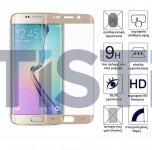 Samsung Galaxy S7 Edge 4D gold tempered glass 9H