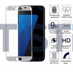 Galaxy S7 Edge 4D silver tempered glass