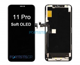 Οθόνη Soft OLED με Μηχανισμό Αφής για iPhone 11 Pro - Black