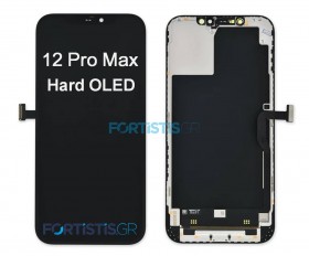 Οθόνη Hard OLED με Μηχανισμό Αφής για 12 Pro MAX 6.7" inch screen - Black