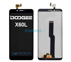 Doogee X60L screen Black και Μηχανισμός Αφής
