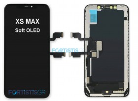 Οθόνη Soft OLED με Μηχανισμό Αφής για iPhone XS MAX - Black