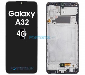 Samsung Galaxy A32 4G Black Screen - Οθόνη & Μηχανισμός Αφής με Πλαίσιο A325F GH82-25579A