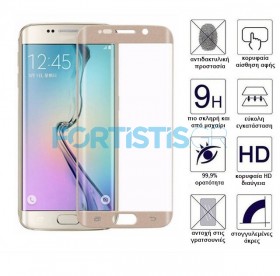 Samsung Galaxy S7 Edge 4D gold tempered glass 9H